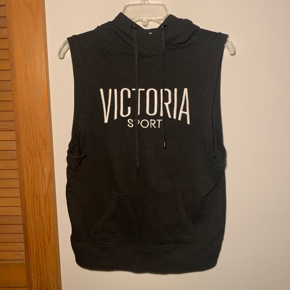 Victoria Sport Open Back Hooded Tank